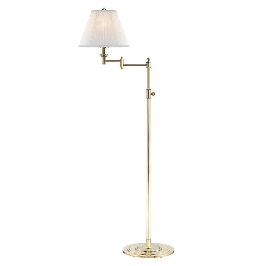 Signature No.1 Floor Lamp-Hudson Valley-HVL-MDSL601-AGB-Floor LampsAged Brass-1-France and Son
