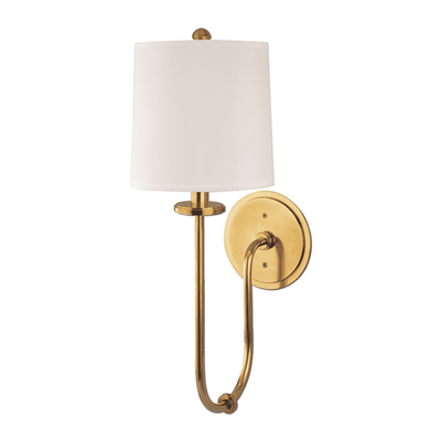 Jericho 1 Light Wall Sconce-Hudson Valley-HVL-511-AGB-Wall LightingAged Brass-4-France and Son