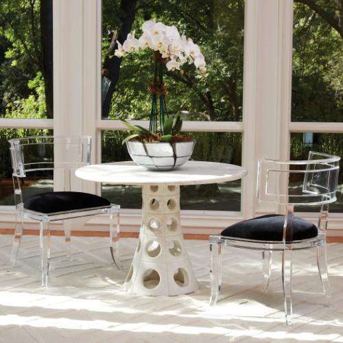 Klismos Acrylic Chair-Global Views-GVSA-3.31331-Dining Chairs-4-France and Son