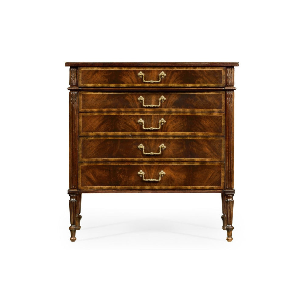 Mahogany Concave Chest of Drawers-Jonathan Charles-JCHARLES-493089-MAH-Dressers-2-France and Son