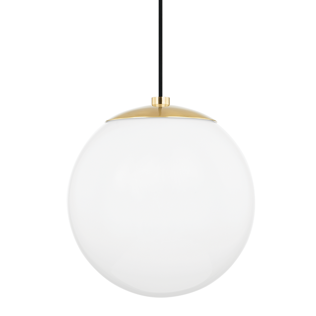 Stella 1 Light Large Pendant-Mitzi-HVL-H105701L-AGB-PendantsAged Brass-1-France and Son