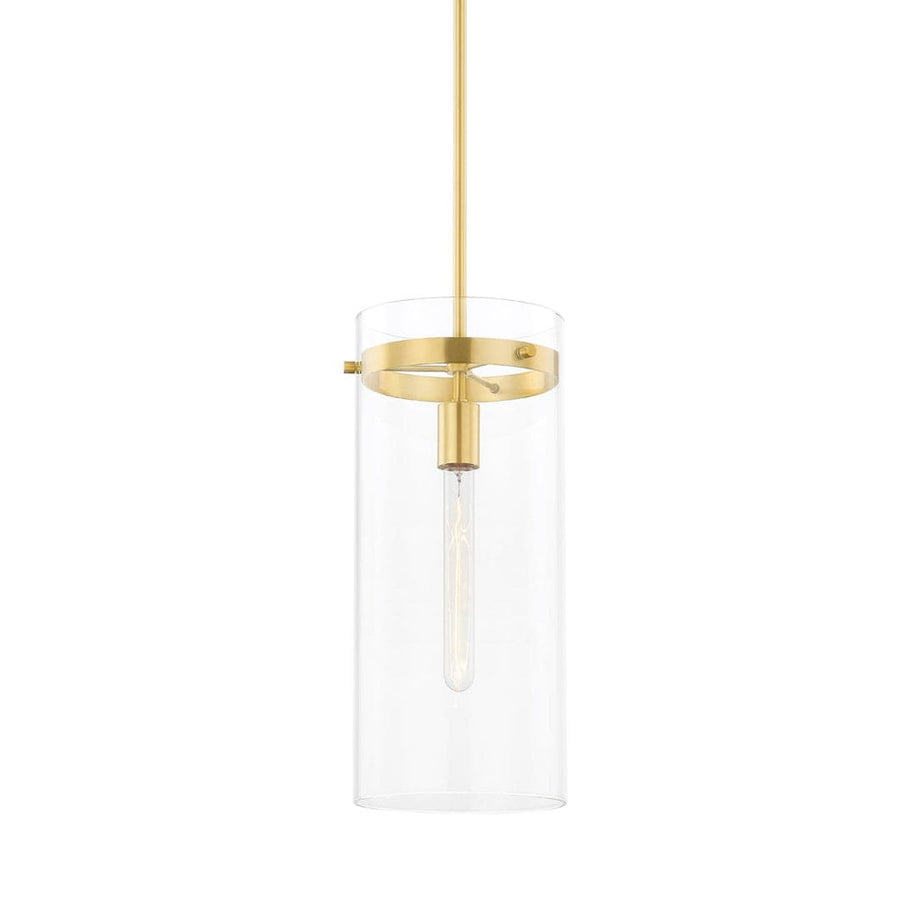 Haisley - 1 Light Pendant-Mitzi-HVL-H756701L-AGB-PendantsAged Brass-Large-1-France and Son