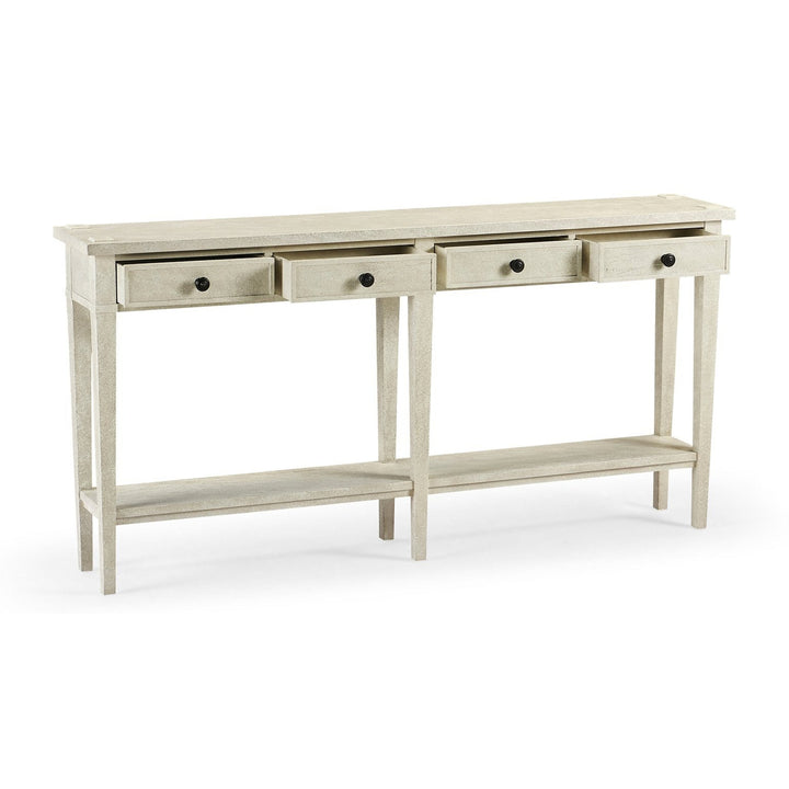 Four Drawer Console-Jonathan Charles-JCHARLES-491083-CFW-Console TablesCountry Walnut-13-France and Son