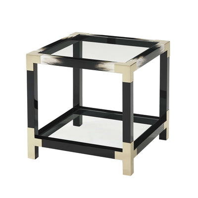 Cutting Edge Side Table-Theodore Alexander-THEO-5002-262-Side TablesBlack-1-France and Son