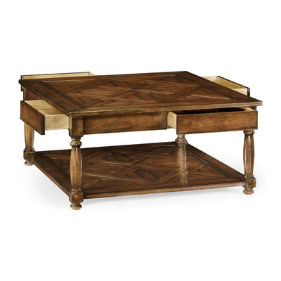 Square parquet topped coffee table-Jonathan Charles-JCHARLES-492022-DWA-Coffee Tables-3-France and Son