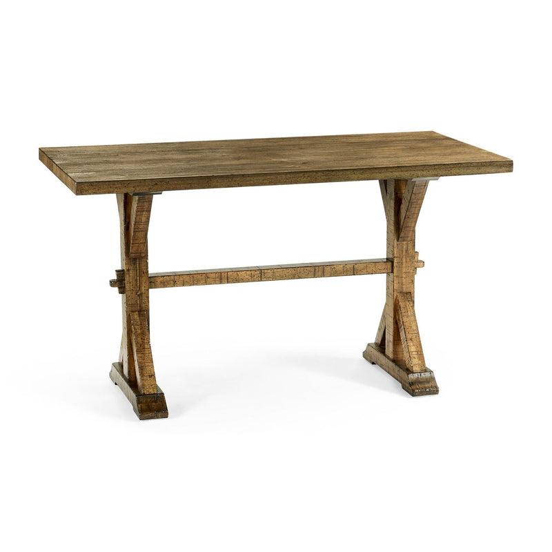Solid Wood Dining Table-Jonathan Charles-JCHARLES-491061-54L-DTM-Dining TablesMedium Driftwood-54"-29-France and Son