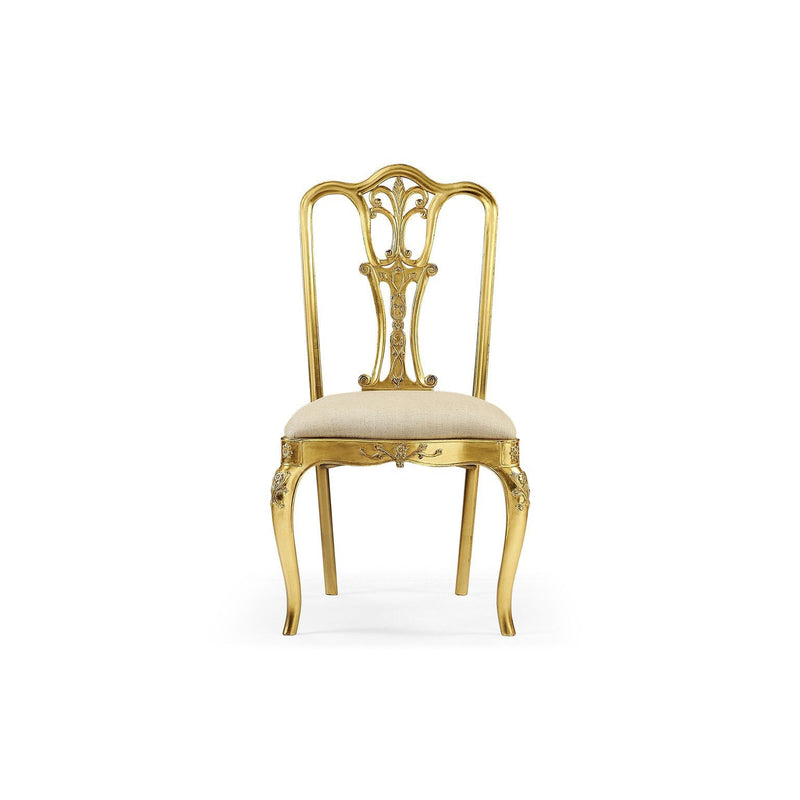 18th Century Dining Side Chair-Jonathan Charles-JCHARLES-492476-SC-MAH-F200-Dining ChairsMahogany & Skipper-2-France and Son