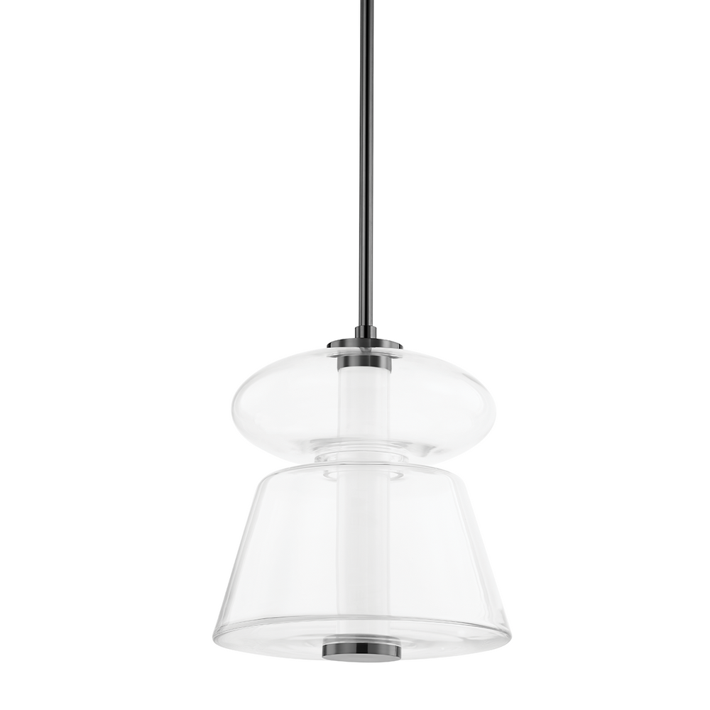 Palermo 1 Light Pendant-Hudson Valley-HVL-5313-BLNK-PendantsBlack Nickel-2-France and Son