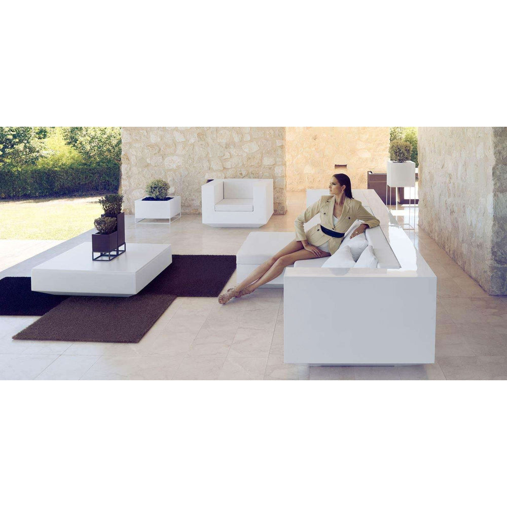Vela Lounge Chair By Vondom-Vondom-VONDOM-54023W-Outdoor Lounge ChairsLED White-2-France and Son