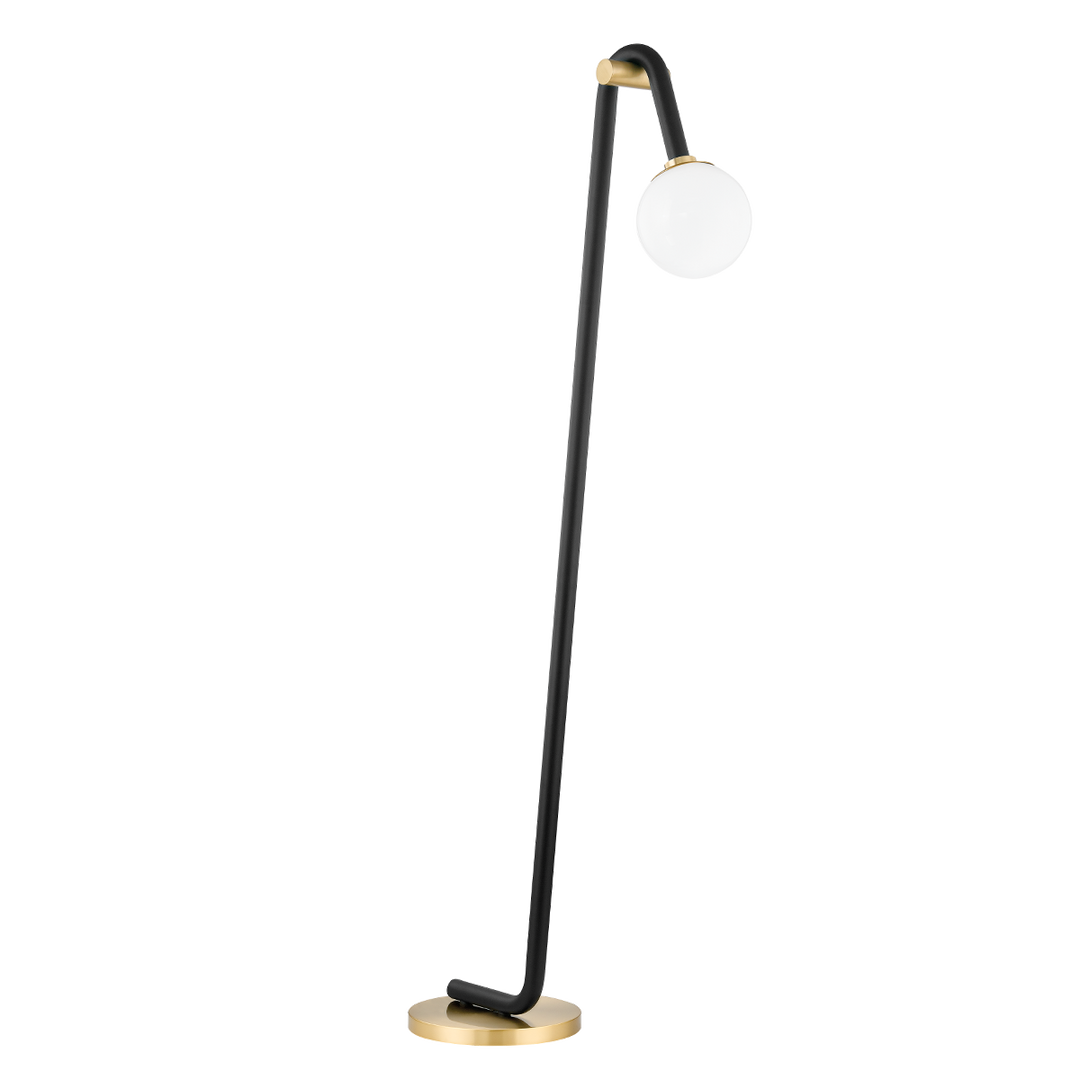 Whit 1 Light Floor Lamp-Mitzi-HVL-HL382401-AGB/BK-Floor LampsAged Brass / Black-1-France and Son