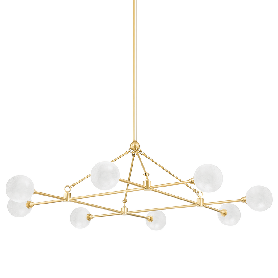 Andrews 8 Light Chandelier-Hudson Valley-HVL-4846-AGB-Chandeliers-1-France and Son