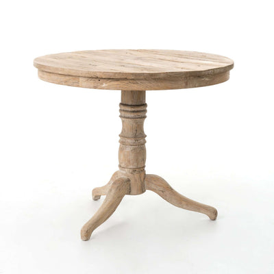 Round Occassional Table- Whitewash-Four Hands-FH-CIMP-42-WW-Dining Tables-1-France and Son