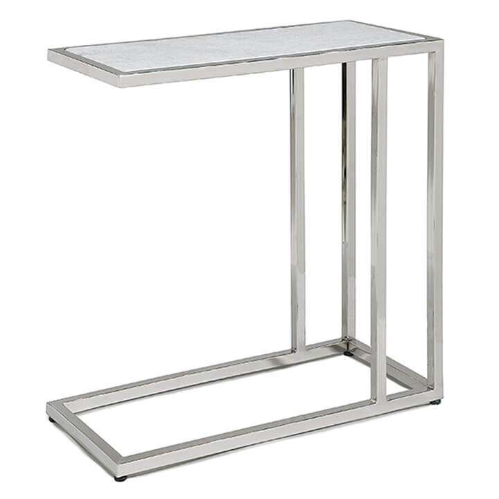 Echelon Sofa Hugger Table (Polished Nickel)