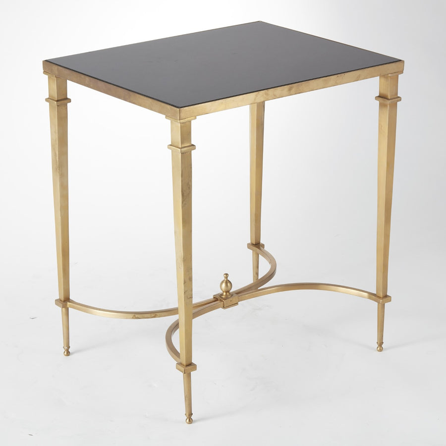 Rectangular French Square Leg Table - Brass-Global Views-GVSA-8.80605-Side Tables-1-France and Son