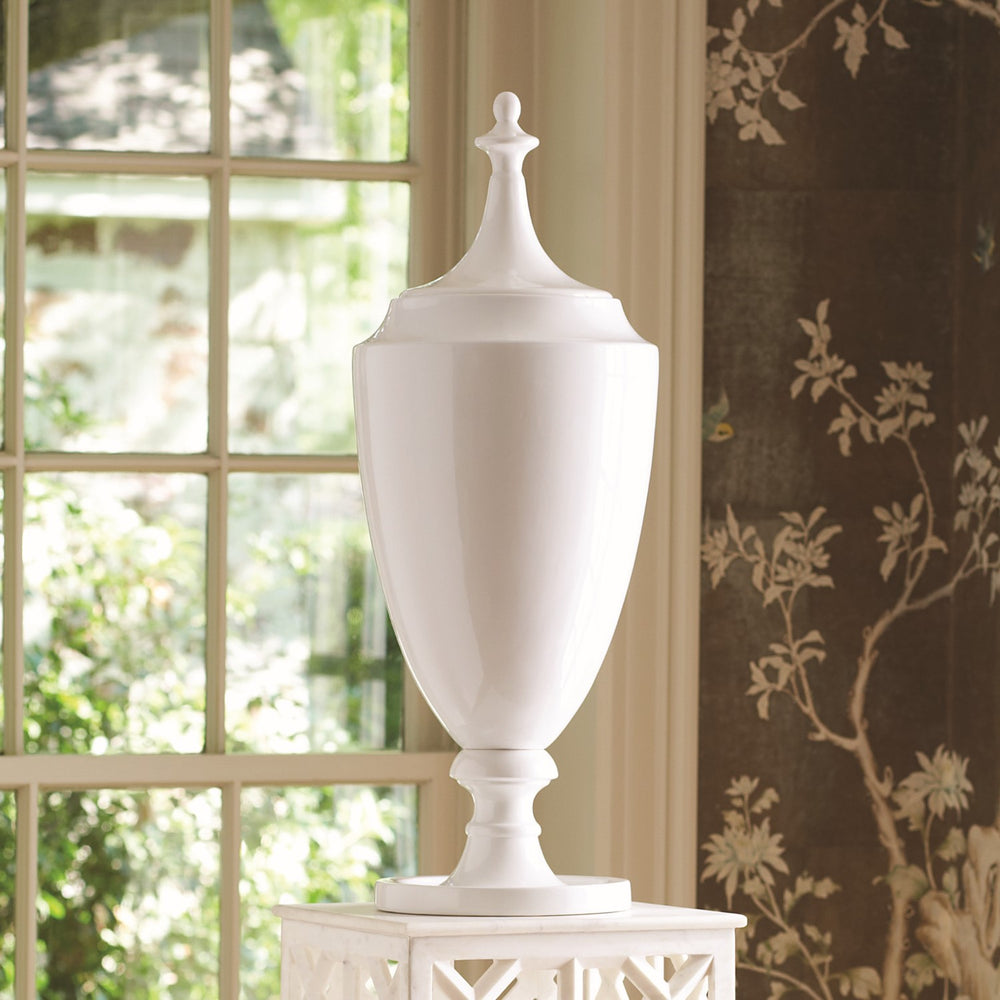Grande Urn w/Lid-White-Global Views-GVSA-8.81714-Decor-2-France and Son