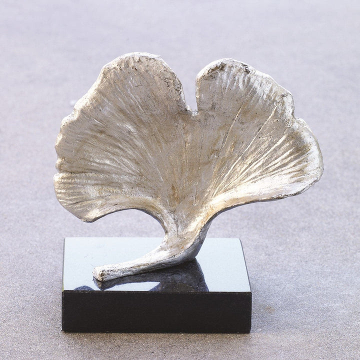 Ginkgo Leaf Object-Global Views-GVSA-8.81718-Decorative ObjectsSliver Leaf-2-France and Son