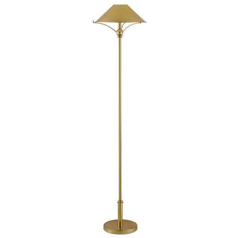Maarla Brass Floor Lamp-Currey-CURY-8000-0050-Floor LampsPolished Brass-1-France and Son