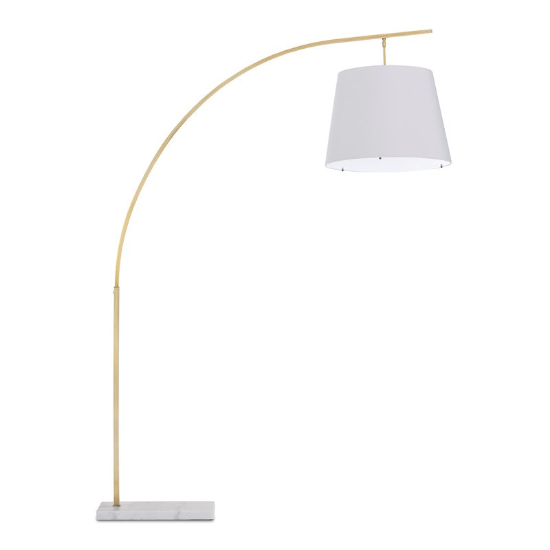 Cloister Large Floor Lamp-Currey-CURY-8000-0125-Floor LampsAntique Brass/White-1-France and Son