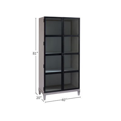 Midtown Simon Display Cabinet-Universal Furniture-UNIV-805675-Bookcases & Cabinets-3-France and Son