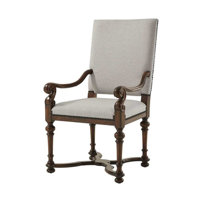 Cultivated Dining Armchair-Theodore Alexander-THEO-4100-651.1BFG-Dining Chairs-1-France and Son