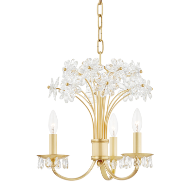 Beaumount 3 Light Chandelier-Hudson Valley-HVL-4419-AGB-ChandeliersAged Brass-1-France and Son