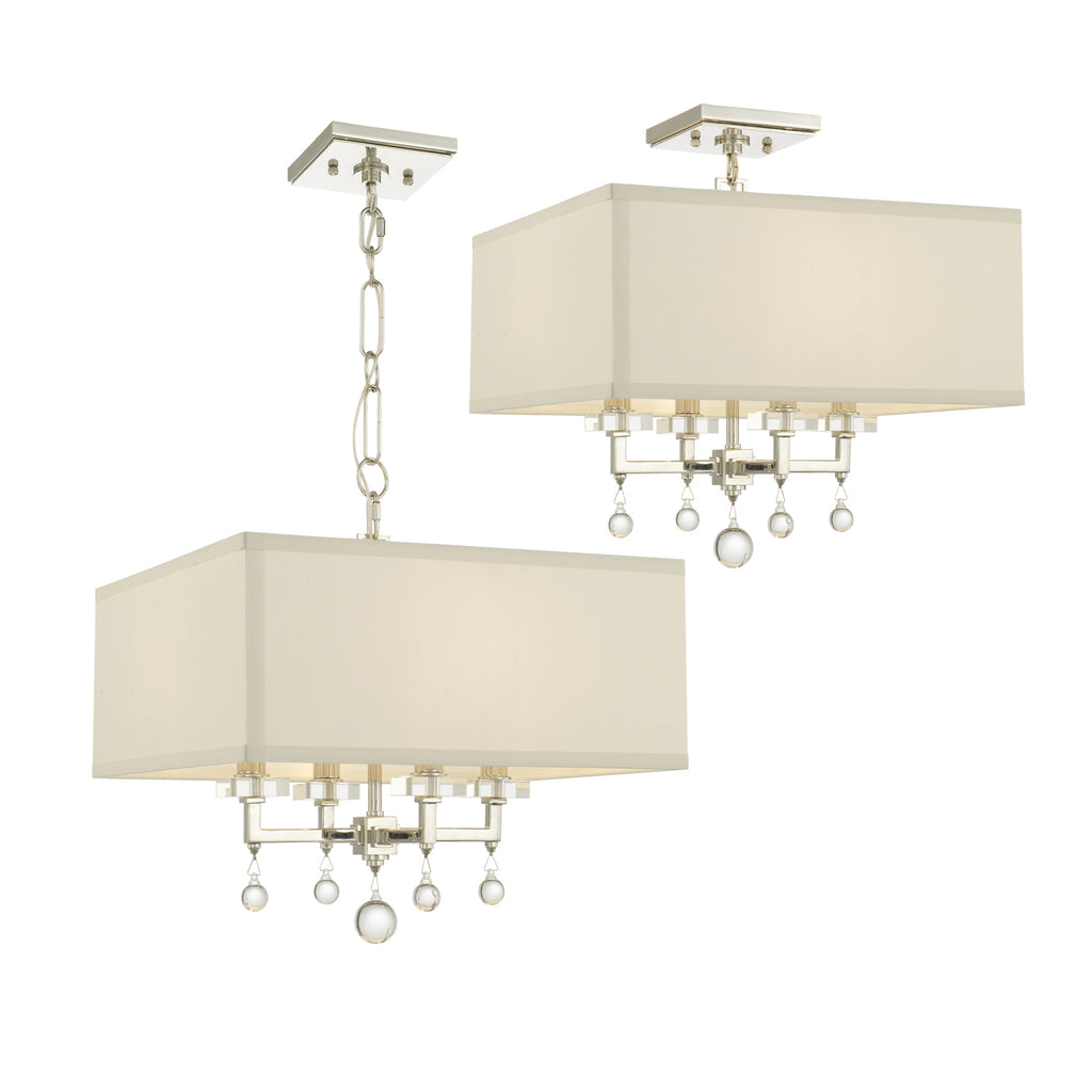Paxton 4 Light Mini Chandelier-Crystorama Lighting Company-CRYSTO-8105-AG-ChandeliersAged Brass-5-France and Son