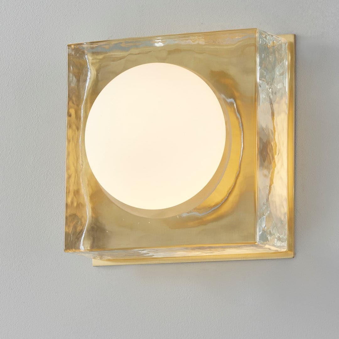 Mackay 1 Light Sconce-Hudson Valley-HVL-1601-AGB-1-Outdoor Wall SconcesAged Brass-5-France and Son