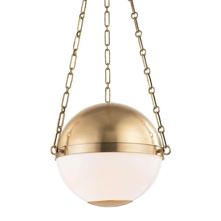 Sphere No.2 2 Light Small Pendant-Hudson Valley-HVL-MDS750-AGB-PendantsGold-1-France and Son