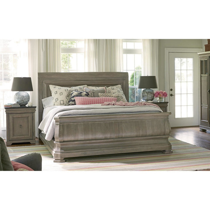 Reprise Sleigh Bed-Universal Furniture-UNIV-58177B-BedsClassical Cherry-Cal King-2-France and Son