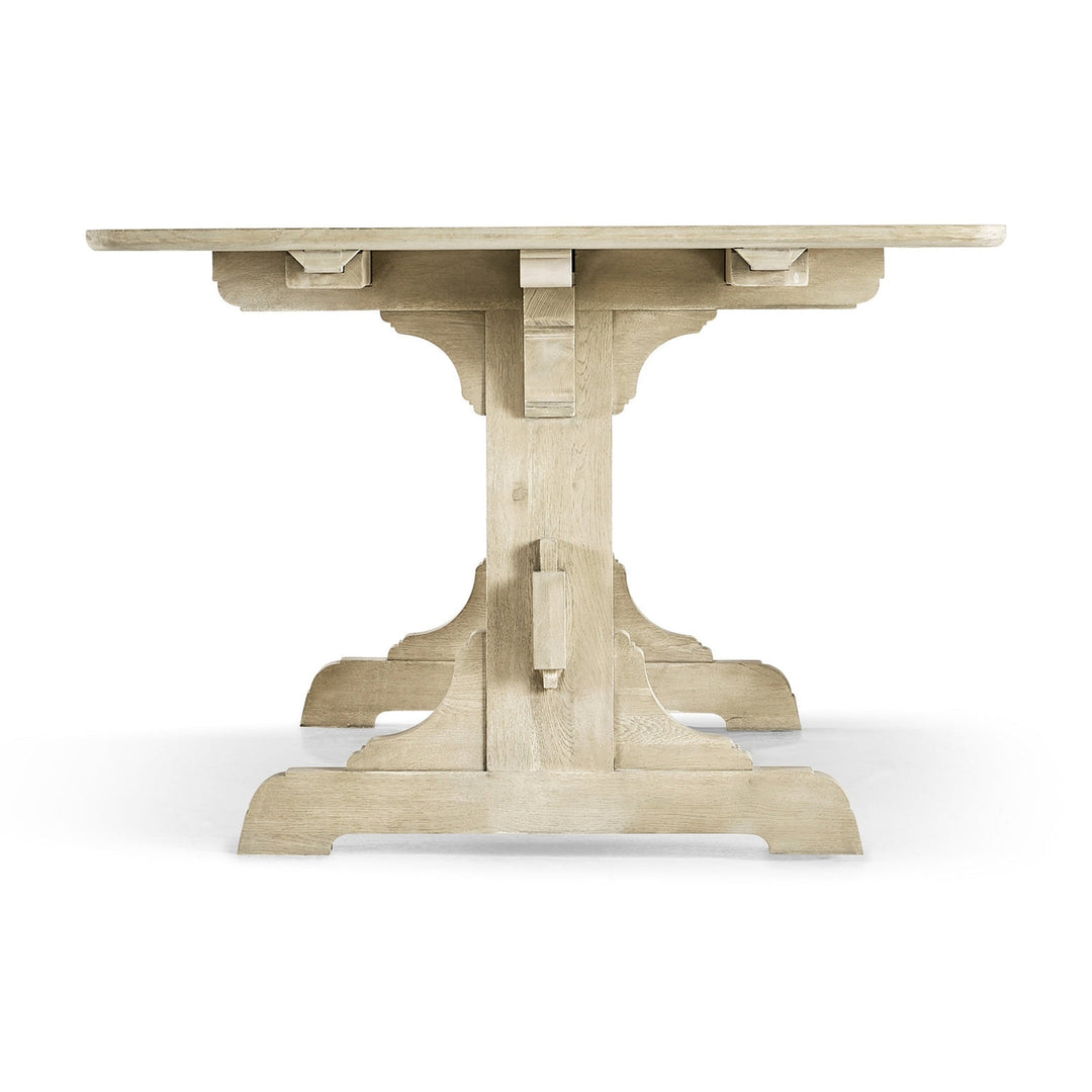 Epoch Trestle Dining Table-Jonathan Charles-JCHARLES-003-2-A50-STO-Dining TablesWhite-4-France and Son