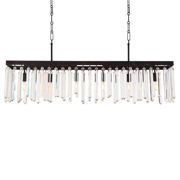 Hollis 6 Light Bronze Chandelier-Crystorama Lighting Company-CRYSTO-8407-FB-Chandeliers-1-France and Son