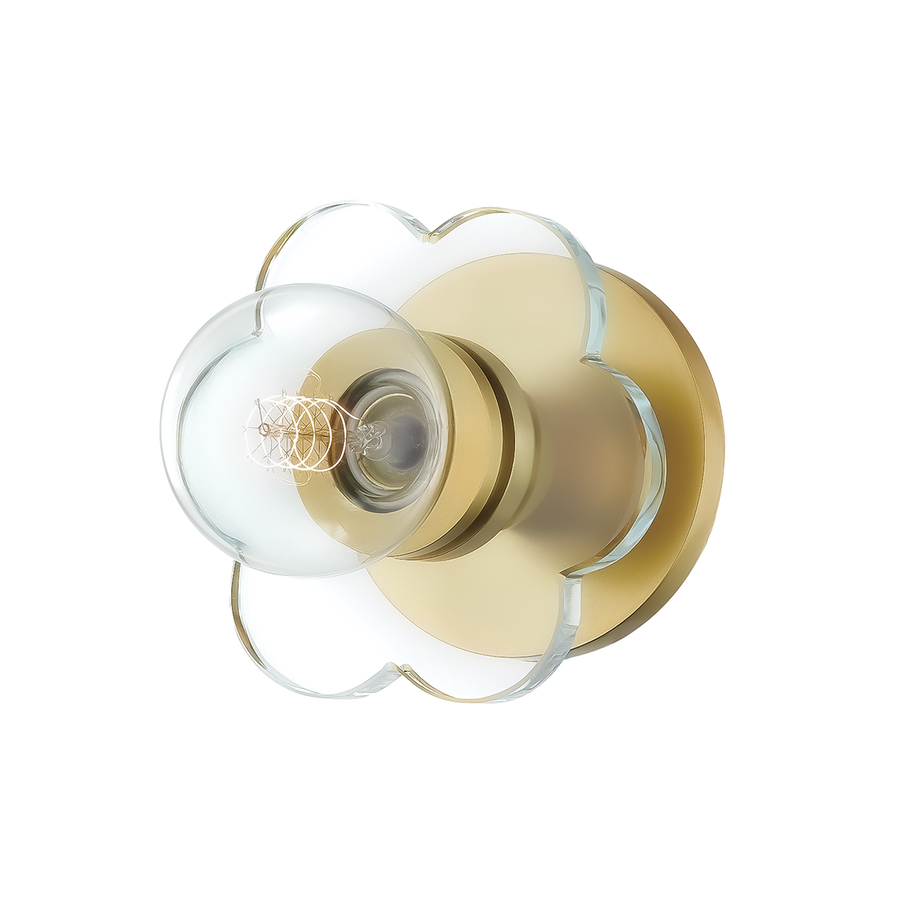 Alexa 1 Light Wall Sconce-Mitzi-HVL-H357101-AGB-Outdoor Wall SconcesAged Brass-1-France and Son