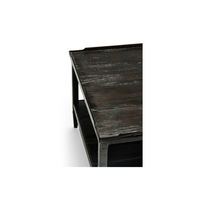 Casual Distressed Coffee Table-Jonathan Charles-JCHARLES-491021-CFW-Coffee TablesCountry Walnut-23-France and Son