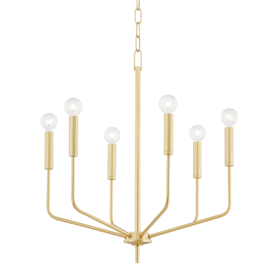 Bailey 6 Light Chandelier-Mitzi-HVL-H516806-AGB-ChandeliersAged Brass-1-France and Son