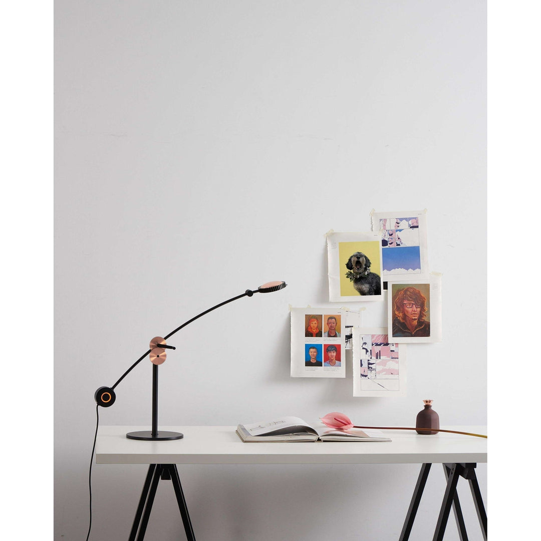 Planet Table Lamp - Matt Black + Copper-Seed Design-SEED-SLD-100DRTE-CPR-Table Lamps-9-France and Son