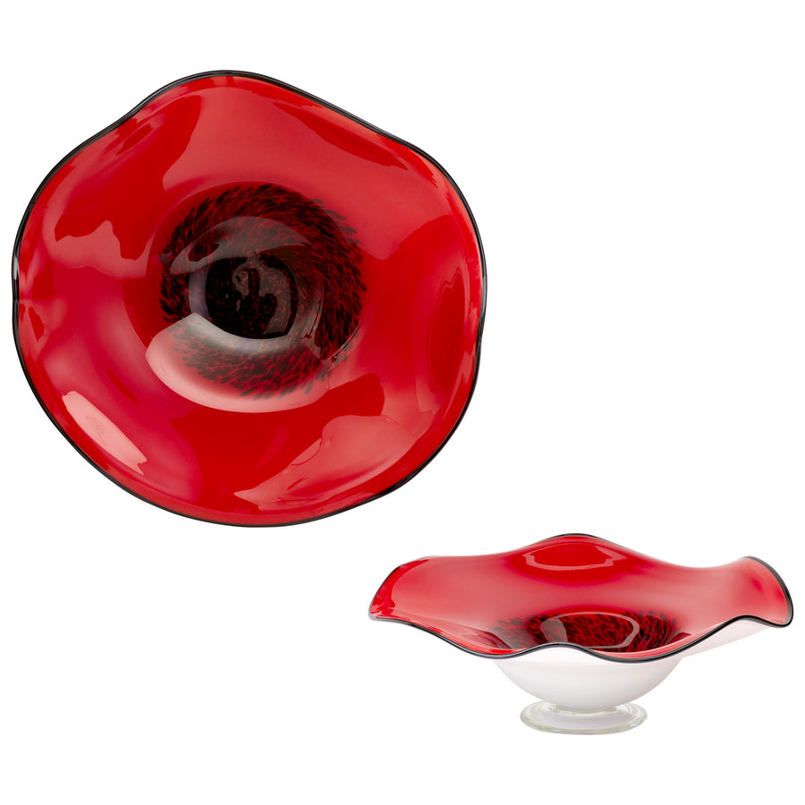 Large Art Glass Bowl-Cyan Design-CYAN-04491-Decor-1-France and Son