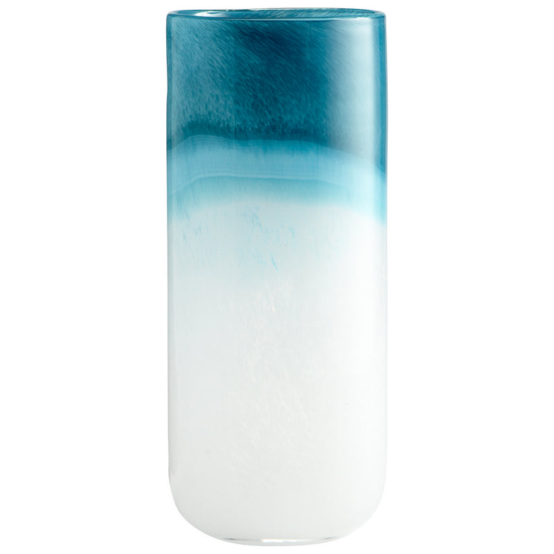 Turquoise Cloud Vase-Cyan Design-CYAN-05877-DecorLarge Turquoise Cloud Vase-1-France and Son