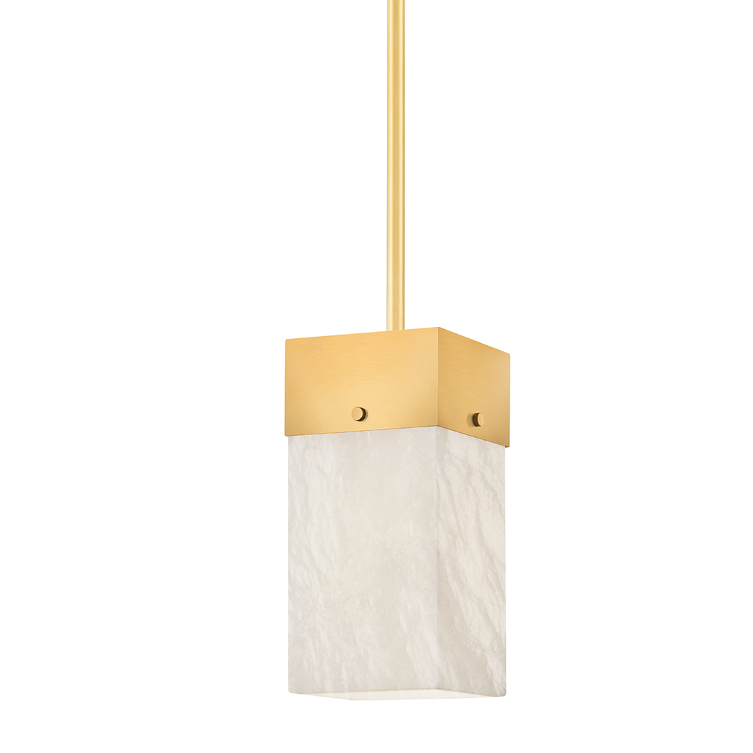 Times Square - 1 Light Pendant-Hudson Valley-HVL-3806-AGB-PendantsAged Brass-1-France and Son