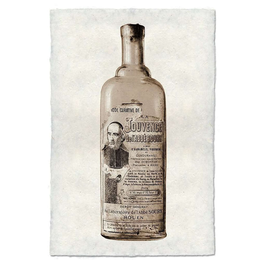 BARLOGA-DistressedJouvenceBottlePrint  - Parent  - Distressed Jouvence Bottle Print 