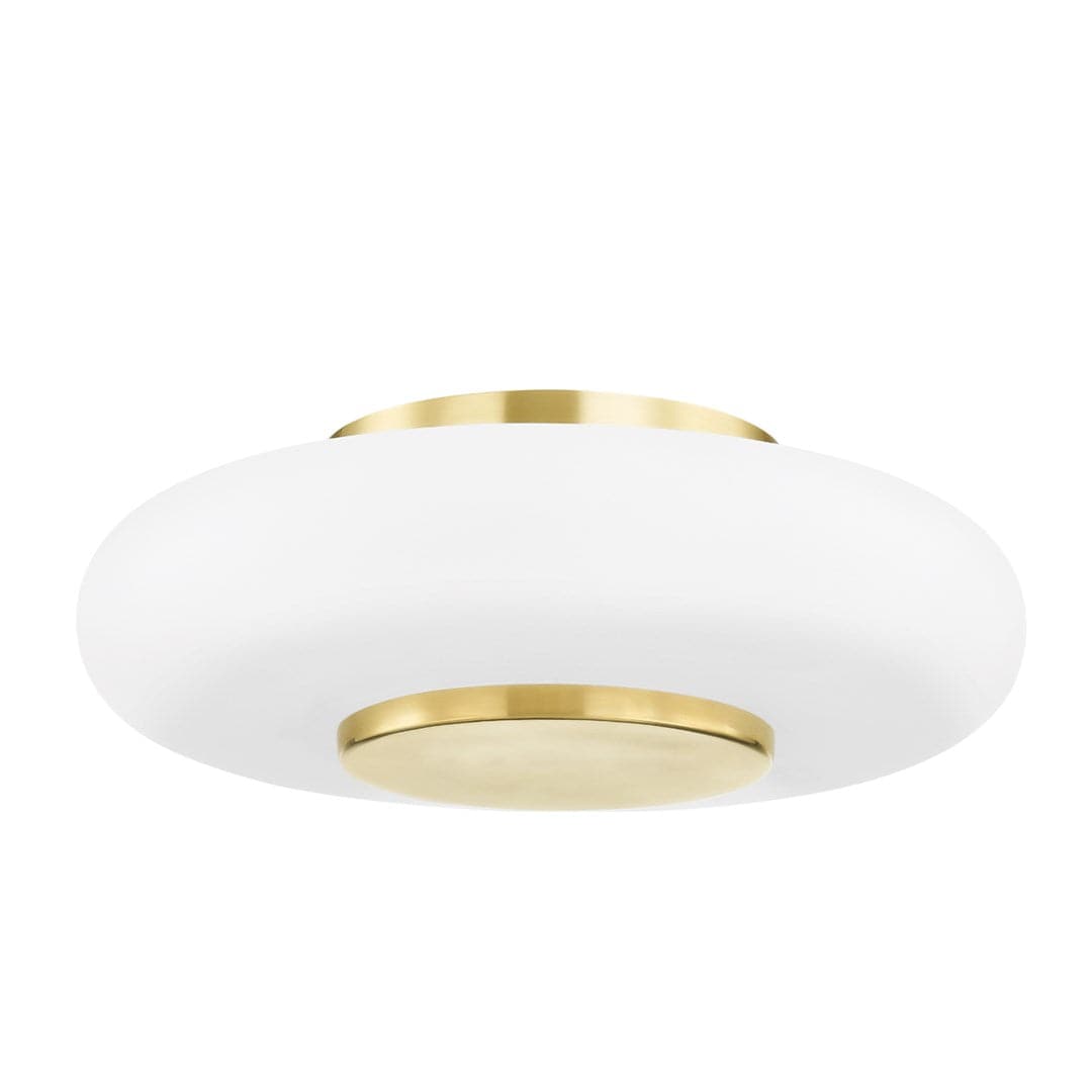 Blyford 1 Light Flush Mount-Hudson Valley-HVL-PI1896501-AGB-Flush MountsBrass-1-France and Son