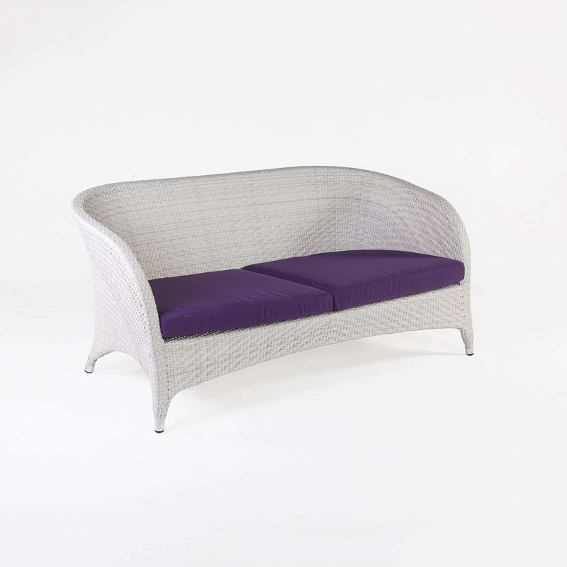 Modern Darcy Outdoor Sofa with Purple Sunbrella Cushion