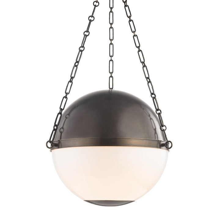 Sphere No.2 Large Pendant-Hudson Valley-HVL-MDS751-DB-PendantsDistressed Bronze-5-France and Son