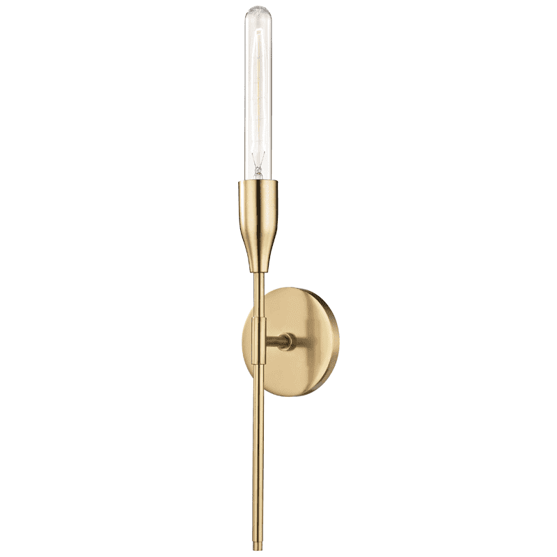 Tara 1 Light Wall Sconce-Mitzi-STOCKR-HVL-H116101-AGB-Wall LightingAged Brass-1-France and Son