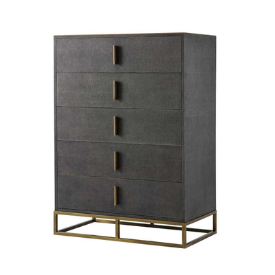 Blain Tall Boy Chest of Drawers-Theodore Alexander-THEO-TAS60013.C096-Dressers-1-France and Son
