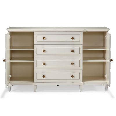 Milan Server Credenza-Hickory White-HICW-870-22-Sideboards & Credenzas-2-France and Son