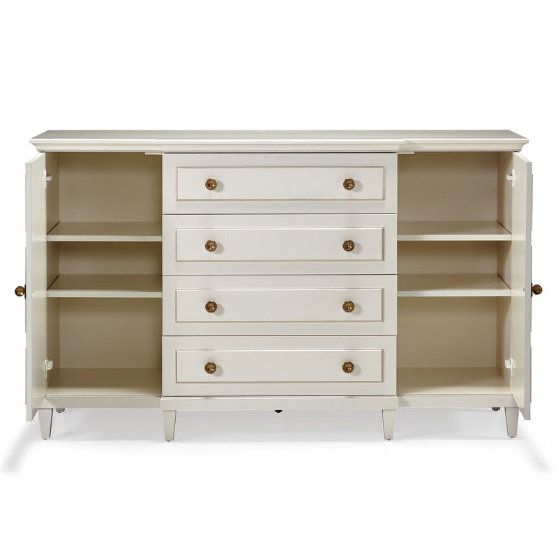 Milan Server Credenza-Hickory White-HICW-870-22-Sideboards & Credenzas-2-France and Son