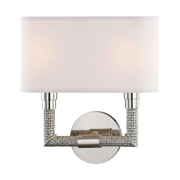 Dubois 2 Light Wall Sconce-Hudson Valley-HVL-1022-PN-Wall LightingPolished Nickel-3-France and Son