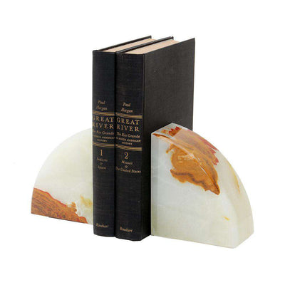 Cerasus Collection Light Green Onyx Bookends