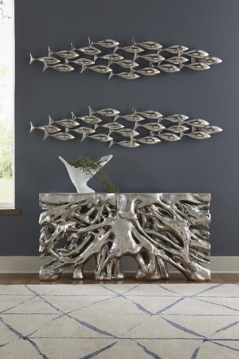 School of Fish-Phillips Collection-PHIL-PH110576-Wall ArtSilver-2-France and Son