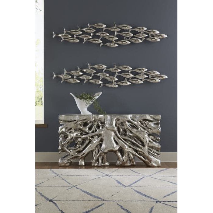 School of Fish-Phillips Collection-PHIL-PH110576-Wall ArtSilver-2-France and Son